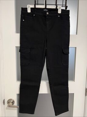 Buffalo David Bitton Black Cargo Jeans for Women